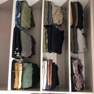 Jean joggers short t-shirt
